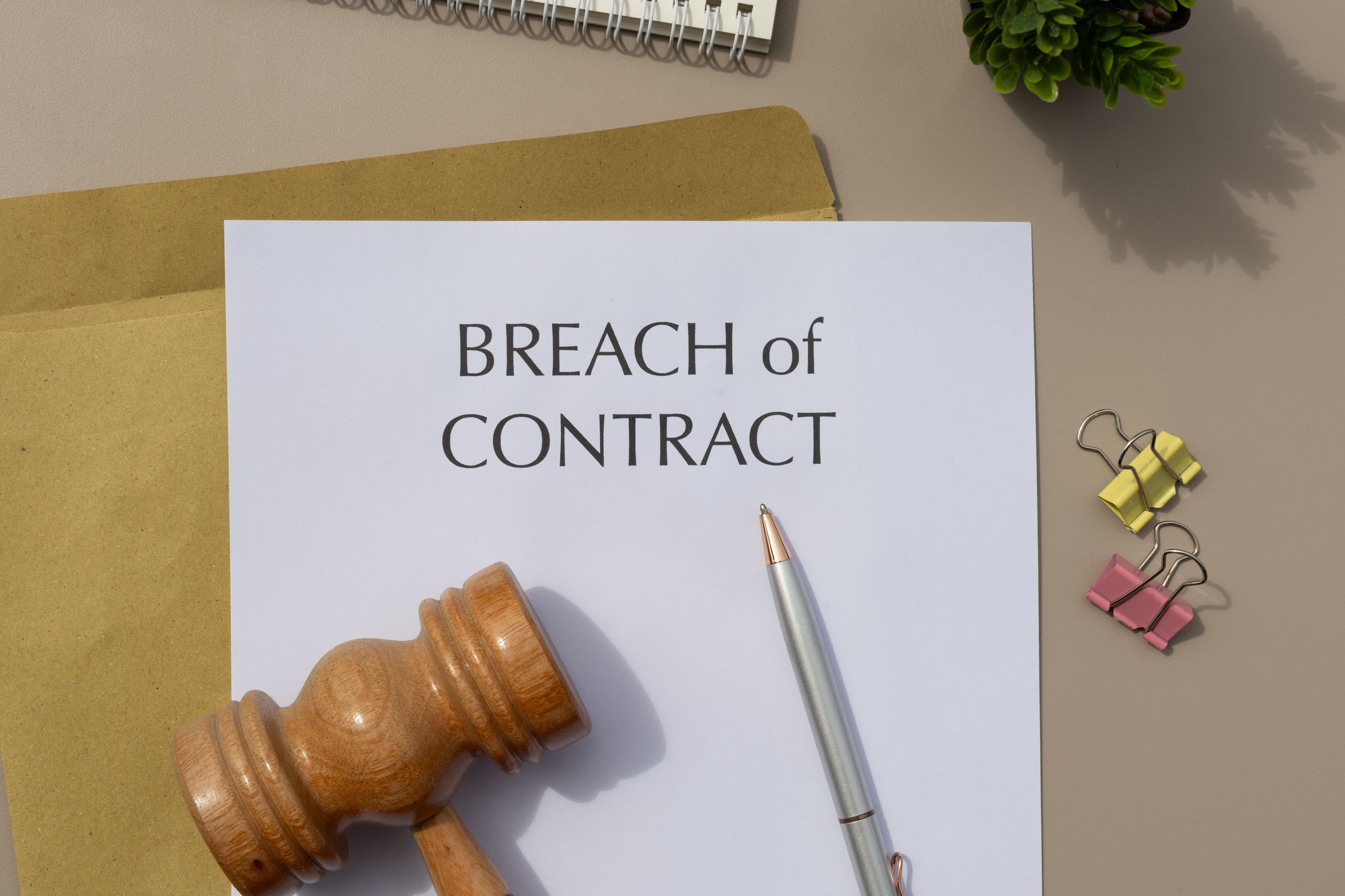 Image related with this practice area: Breach of Contract